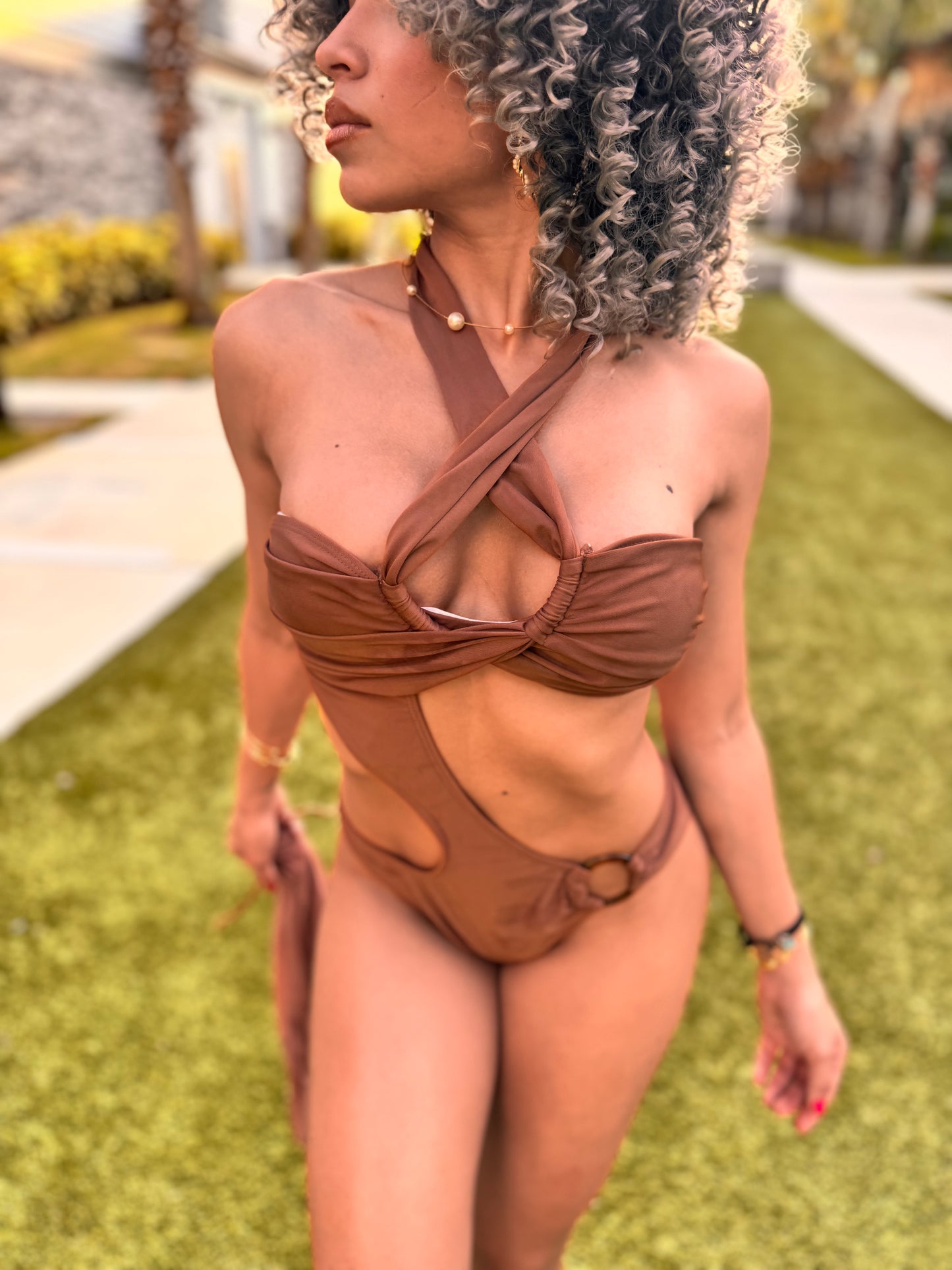 Caramel suit